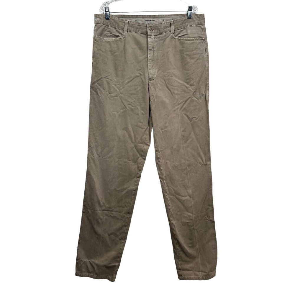 Ermenegildo Zegna Jeans Straight Leg Zip Fly Tan Men Size 54/XL Made in Italy*